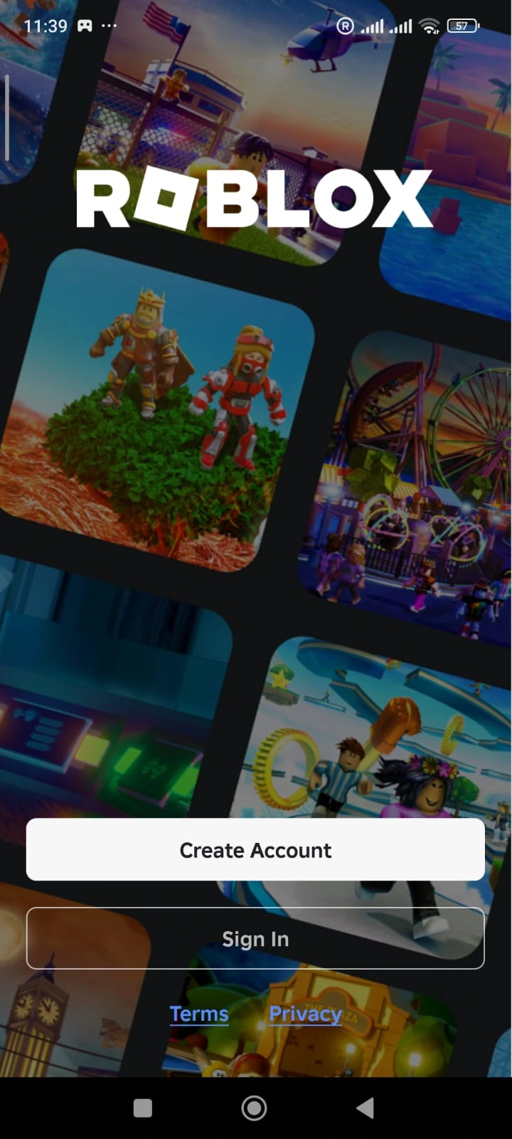 Screenshot Roblox Beta App